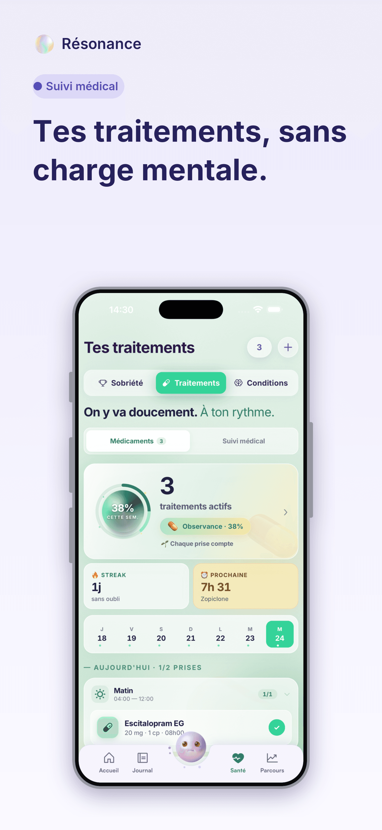 Suivi des traitements et médicaments